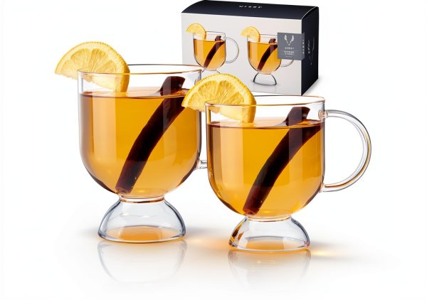 Viski Hot Toddy Glass Clear Insulated 12oz-0