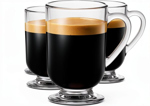 LUXU Transparent Coffee Glass Set Modern Insulated-0