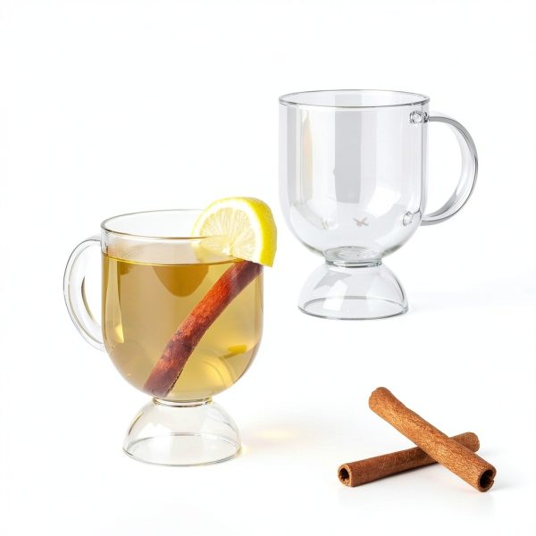 Viski Hot Toddy Glass Clear Insulated 12oz-3