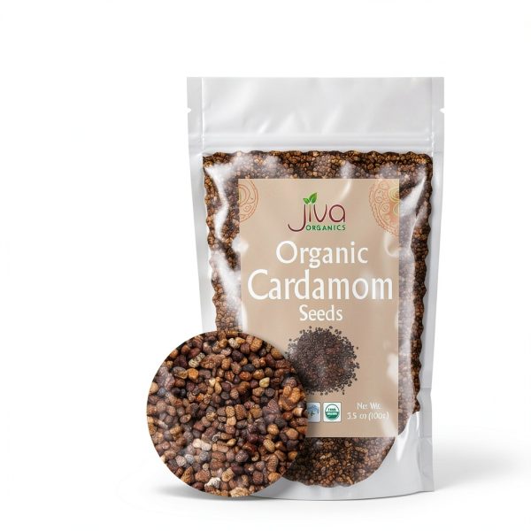 Organic Cardamom Seeds Jiva Organics Pure Premium Vegan-1