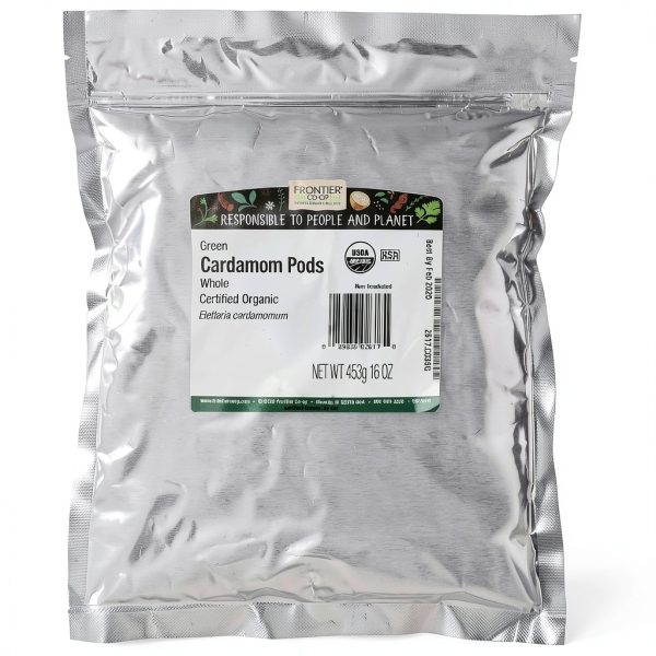 Cardamom Pods Frontier Bulk Spice 16oz Organic-1