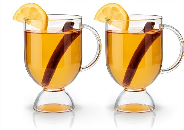 Viski Hot Toddy Glass Clear Insulated 12oz-7