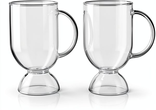 Viski Hot Toddy Glass Clear Insulated 12oz-8