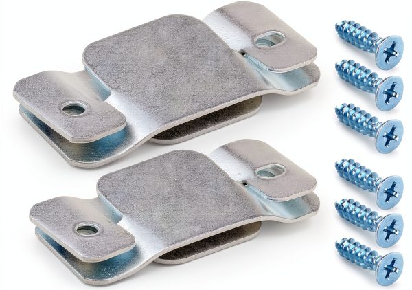 Metal Sectional Couch Connectors Furniture Interlocking,Sectional Sofa Fastener Software Bracket with Screws for Loveseat, Recliner, Chair or Chaise Lounge (4 Pcs)-0