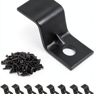 Table Top Fasteners Z Clips by SeptCity - Duty Metal 20-Pack Black-0