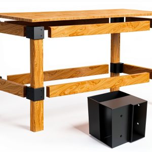 Heavy Duty Workbench Bracket Kit GOOCORREC 3‑Way Brackets for 2x4-0