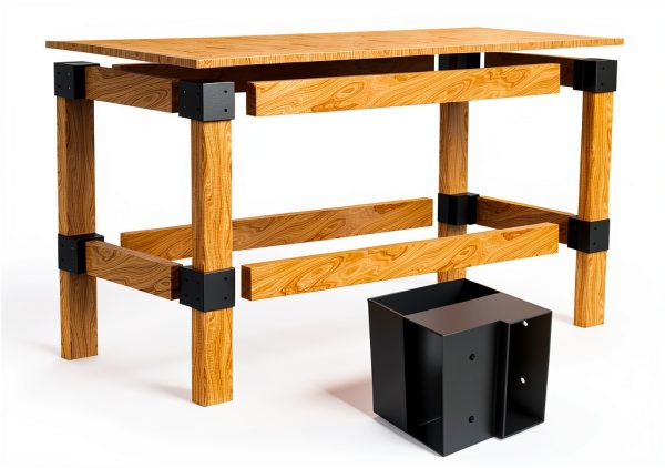 Heavy Duty Workbench Bracket Kit GOOCORREC 3‑Way Brackets for 2x4-0