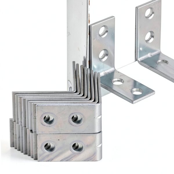 4 Hole 90° Bracket Corner Brace – 10pcs Steel L Brackets 3x3x1.5cm-0