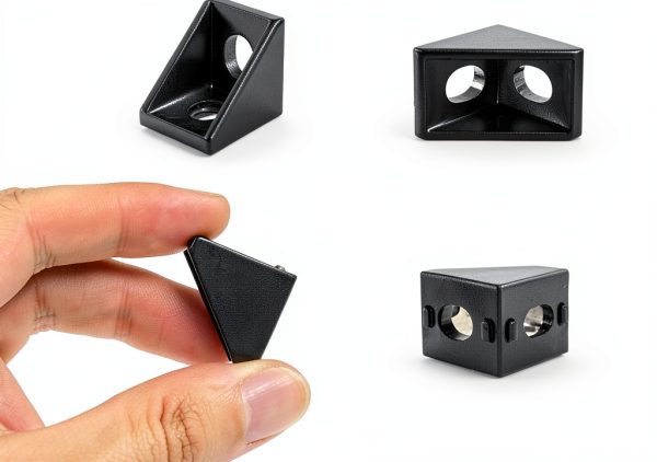 20 Sets Black 2020 Aluminum Corner Bracket Kit Pengde T‑Slot Nuts-4