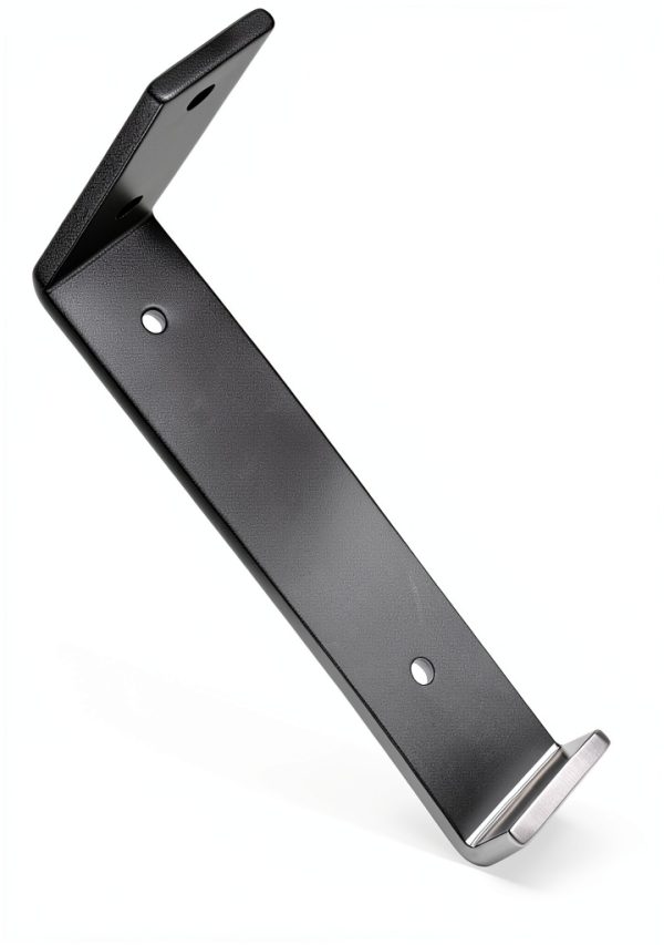 LEOPO 12 inch Shelf Brackets 6-Pack Black Heavy Duty Wall Mount for-4