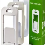 Wallplate Brackets for Lutron Caseta Pico Remote, 4-Pack Seamless Remote Snap-in Installation Wall Bracket for Lutron Smart Switch, Durable Wall Mount Design Compatible With Lutron Pico Remote-0