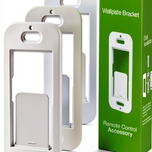 Wallplate Brackets for Lutron Caseta Pico Remote, 4-Pack Seamless Remote Snap-in Installation Wall Bracket for Lutron Smart Switch, Durable Wall Mount Design Compatible With Lutron Pico Remote-0