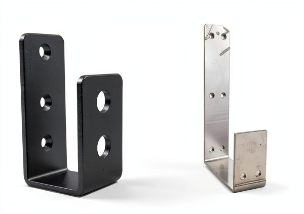 Door Barricade Brackets, 2 Pack 2x4 Door Barricade Brackets Door Security Barricade Brackets Bar Security Holder for Home, Barn, Shed, Garage, Gate to Security Door Reinforcement Fits 2x4 Bars, Black-3