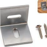 Table Top Fasteners IWGVVEEM L Brackets 20 Pack Polished Steel JM1-0