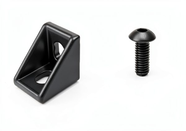 20 Sets Black 2020 Aluminum Corner Bracket Kit Pengde T‑Slot Nuts-2
