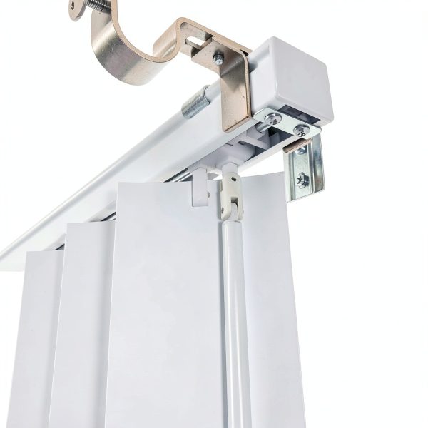 NoNo Bracket - Outside Mounted Blinds Curtain Rod Bracket Attachment (Set of 3) No Drill Clip on-1