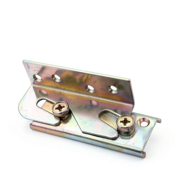 Bed Rail Brackets - Wooden Bed Frame Hardware - Heavy Duty Non-Mortise Bed Rail Fittings - Set of 4 (Screws Included)-2