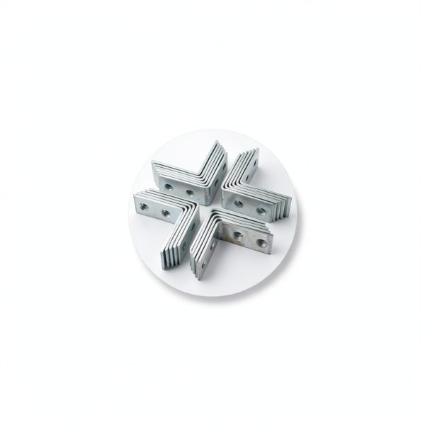 4 Hole 90° Bracket Corner Brace – 10pcs Steel L Brackets 3x3x1.5cm-5